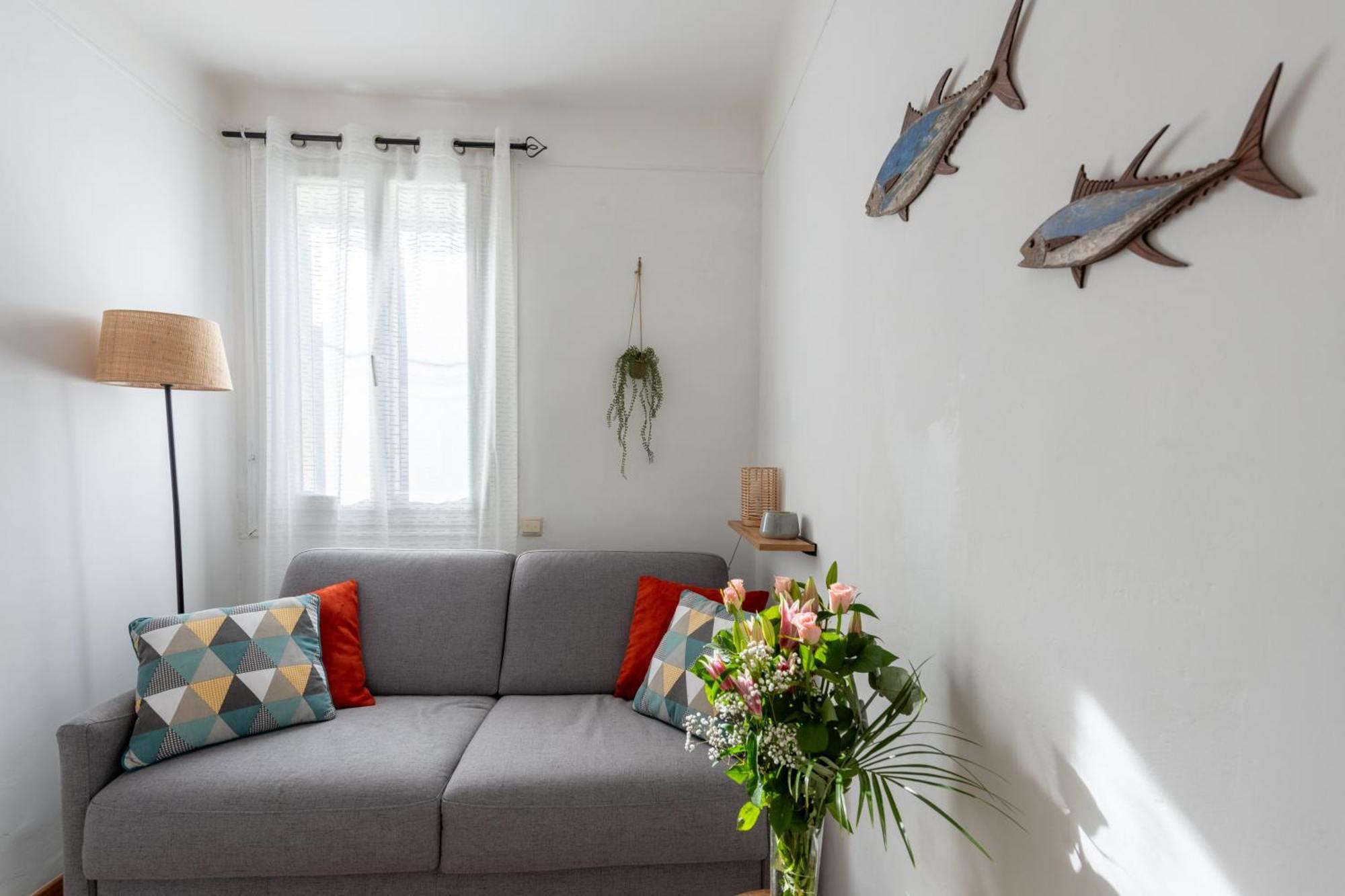 L'Echappee Bleue - Appt Pour 4 Vue Mer Ault Buitenkant foto