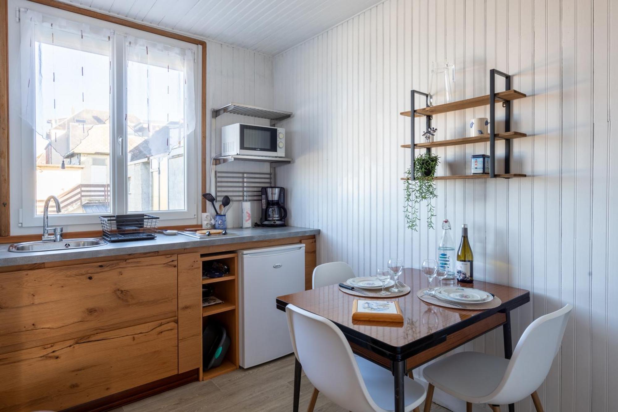 L'Echappee Bleue - Appt Pour 4 Vue Mer Ault Buitenkant foto